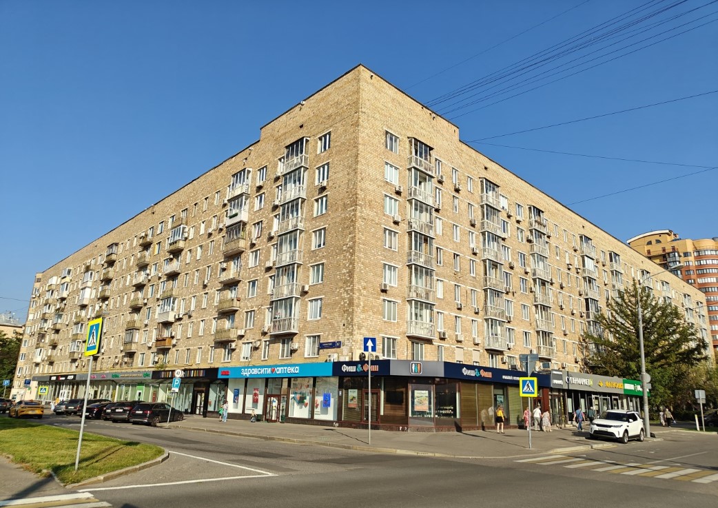 фасад дома, здание по адресу г Москва, Ленинский пр-кт, д 87